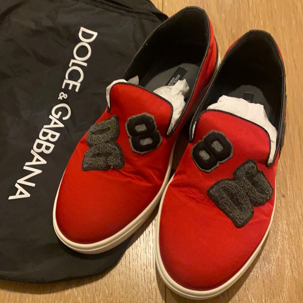 Gently worn Dolce & Gabbana sneakers red size 6